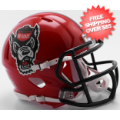 Helmets, Mini Helmets: North Carolina State Wolfpack NCAA Mini Speed Football Helmet <i>2018 Red T...