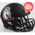 Helmets, Mini Helmets: James Madison Dukes NCAA Mini Speed Football Helmet <B>Matte Black</B>