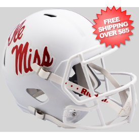 Mississippi (Ole Miss) Rebels Speed Replica Football Helmet <i>Gloss White</i>