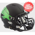 Helmets, Mini Helmets: North Texas Mean Green NCAA Mini Speed Football Helmet <i>Matte Black</i>