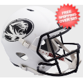 Helmets, Full Size Helmet: Missouri Tigers Speed Replica Football Helmet <i>Matte White</i>
