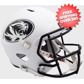 Missouri Tigers Speed Replica Football Helmet <i>Matte White</i>