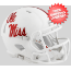 Mississippi (Ole Miss) Rebels NCAA Mini Speed Football Helmet <i>Gloss White</i>