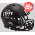 Helmets, Mini Helmets: Iowa State Cyclones NCAA Mini Speed Football Helmet <B>Matte Black</B>