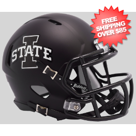 Iowa State Cyclones NCAA Mini Speed Football Helmet <i>Satin Black</i>