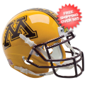 Helmets, Mini Helmets: Minnesota Golden Gophers Mini XP Authentic Helmet Schutt <B>Gold</B>