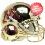 Minnesota Golden Gophers Mini XP Authentic Helmet Schutt <B>Gold Chrome</B>