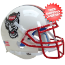 North Carolina State Wolfpack Authentic College XP Football Helmet Schutt <B>White Wolf</B>