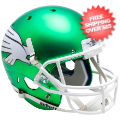 Helmets, Full Size Helmet: North Texas Mean Green Full XP Replica Football Helmet Schutt <B>Satin Gree...