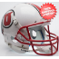 Utah Utes Full XP Replica Football Helmet Schutt <B>White with Stripe<B>