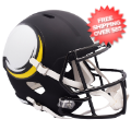 Helmets, Full Size Helmet: Minnesota Vikings Speed Replica Football Helmet <B>AMP</B>