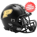 Helmets, Mini Helmets: Purdue Boilermakers NCAA Mini Speed Football Helmet <i>Anodized Black</i>