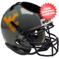 Office Accessories, Desk Items: West Virginia Mountaineers Miniature Football Helmet Desk Caddy <B>Gray Spa...
