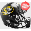 Helmets, Full Size Helmet: Missouri Tigers Speed Football Helmet <i>Anodized Black</i>