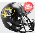 Helmets, Full Size Helmet: Missouri Tigers Speed Replica Football Helmet <i>Anodized Black</i>