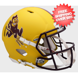 Arizona State Sun Devils Speed Football Helmet <i>Flat Yellow Sparky</i>