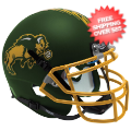 Helmets, Mini Helmets: North Dakota State Bison Mini XP Authentic Helmet Schutt <B>Matte Green</B>