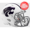 Helmets, Mini Helmets: Kansas State Wildcats NCAA Mini Speed Football Helmet <B>White</B>