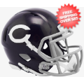 Helmets, Mini Helmets: Chicago Bears 1962 to 1973 Riddell Mini Speed Throwback Helmet