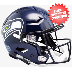 Seattle Seahawks SpeedFlex Football Helmet <B>Matte Navy</B>