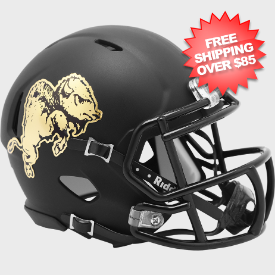 Colorado Buffaloes NCAA Mini Speed Football Helmet <B>Chrome Buffalo</B>