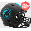 Helmets, Mini Helmets: Miami Dolphins NFL Mini Speed Football Helmet <B>ECLIPSE</B>