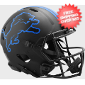 Helmets, Full Size Helmet: Detroit Lions Speed Football Helmet <B>ECLIPSE</B>