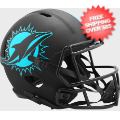 Helmets, Full Size Helmet: Miami Dolphins Speed Replica Football Helmet <B>ECLIPSE </B>