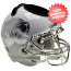 Missouri Tigers Miniature Football Helmet Desk Caddy <B>White Chrome Mask</B>