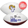 Collectibles, Footballs: Los Angeles Rams Full Size Official NFL Autograph Signature Series White Pa...