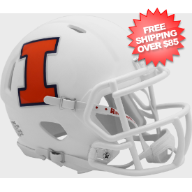 Illinois Fighting Illini NCAA Mini Speed Football Helmet <i>Satin</i>