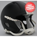 Helmets, Blank Mini Helmets: Mini Speed Football Helmet SHELL Matte Black/White Parts