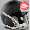 Helmets, Blank Mini Helmets: Mini Speed Football Helmet SHELL Black/White parts