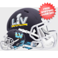 Helmets, Mini Helmets: Super Bowl 55 Mini Speed Football Helmet <B>Flat Navy SALE</B>