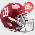 Helmets, Full Size Helmet: Alabama Crimson Tide Speed Football Helmet #18