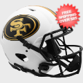 Helmets, Full Size Helmet: San Francisco 49ers Speed Football Helmet <B>LUNAR</B>