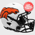 Helmets, Full Size Helmet: Denver Broncos Speed Football Helmet <B>LUNAR</B>