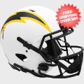Helmets, Full Size Helmet: Los Angeles Chargers Speed Football Helmet <B>LUNAR</B>