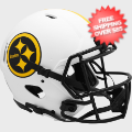 Helmets, Full Size Helmet: Pittsburgh Steelers Speed Football Helmet <B>LUNAR SALE</B>