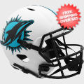 Helmets, Full Size Helmet: Miami Dolphins Speed Replica Football Helmet <B>LUNAR</B>