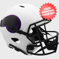 Helmets, Full Size Helmet: Minnesota Vikings Speed Replica Football Helmet <B>LUNAR SALE</B>