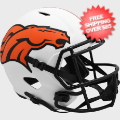 Helmets, Full Size Helmet: Denver Broncos Speed Replica Football Helmet <B>LUNAR</B>