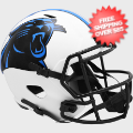 Helmets, Full Size Helmet: Carolina Panthers Speed Replica Football Helmet <B>LUNAR</B>