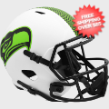 Helmets, Full Size Helmet: Seattle Seahawks Speed Replica Football Helmet <B>LUNAR</B>
