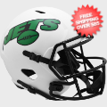 Helmets, Full Size Helmet: New York Jets Speed Replica Football Helmet <B>LUNAR</B>