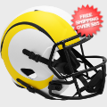Helmets, Full Size Helmet: Los Angeles Rams Speed Replica Football Helmet <B>LUNAR SALE</B>