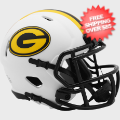 Helmets, Mini Helmets: Green Bay Packers NFL Mini Speed Football Helmet <B>LUNAR</B>