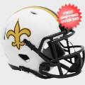 Helmets, Mini Helmets: New Orleans Saints NFL Mini Speed Football <B>LUNAR</B>