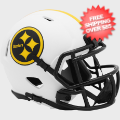 Helmets, Mini Helmets: Pittsburgh Steelers NFL Mini Speed Football Helmet <B>LUNAR</B>