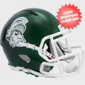 Helmets, Mini Helmets: Michigan State Spartans NCAA Mini Speed Football Helmet <B>Gruff Sparty</B>